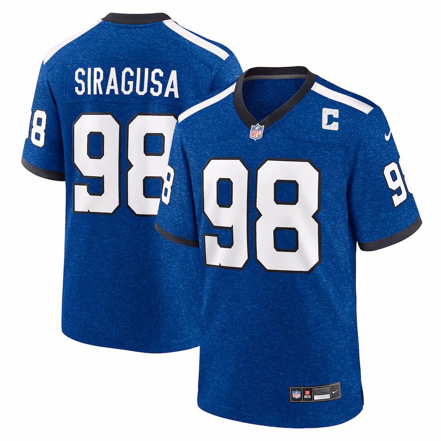 Men's Indianapolis Colts Tony Siragusa Nike Royal Indiana Nights Alternate Game Jersey - Puhuasuan