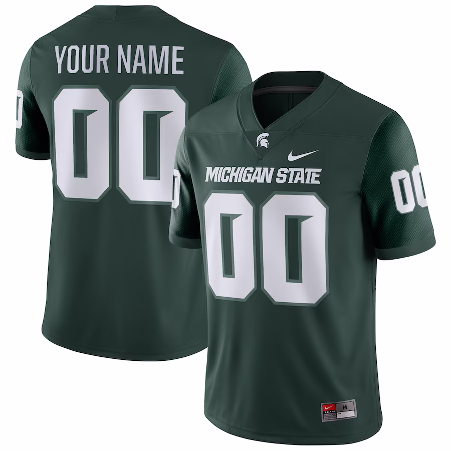 Michigan State Spartans Nike Game Custom Jersey - Green - Puhuasuan