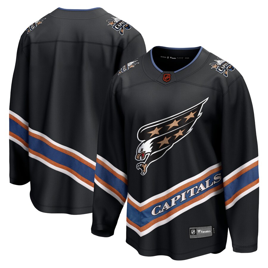 Men's Washington Capitals Fanatics Black Special Edition 2.0 Breakaway Blank Jersey - Puhuasuan