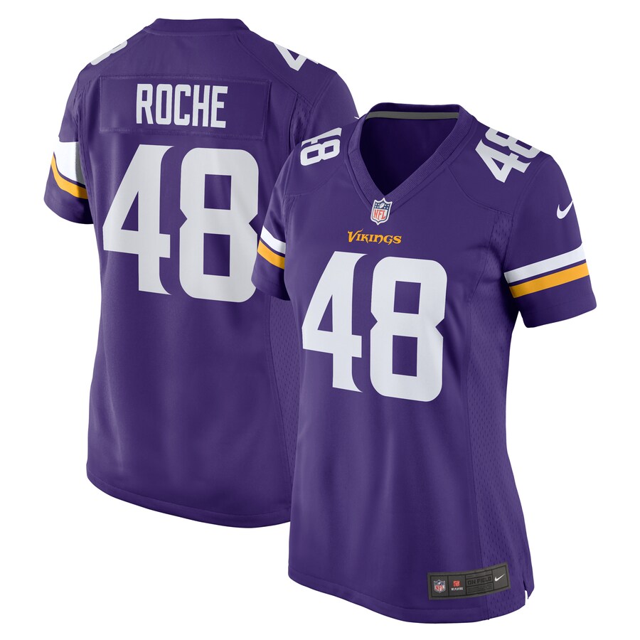 Women's Minnesota Vikings Quincy Roche Nike  Purple Team Game Jersey - Puhuasuan