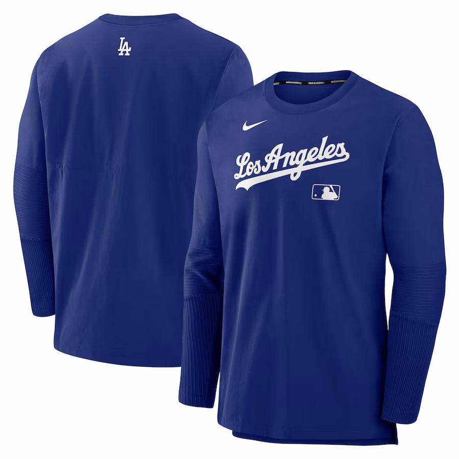 Men's Los Angeles Dodgers Nike Royal/ Authentic Collection Player Lightweight Performance Long Sleeve Top - Puhuasuan