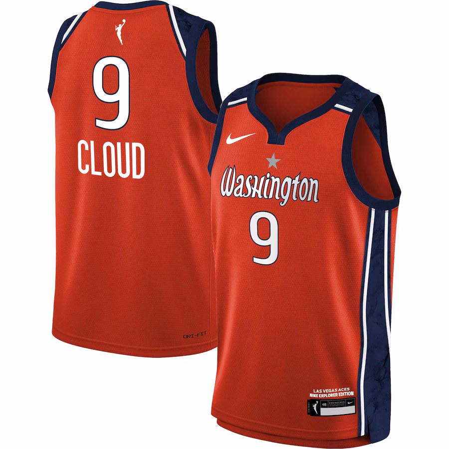 Youth Washington Mystics Natasha Cloud Nike Red 2021 Explorer Edition Victory Player Jersey - Puhuasuan