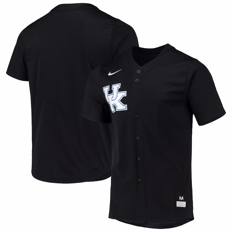 Men's Nike Black Kentucky Wildcats Replica Baseball Jersey - Puhuasuan
