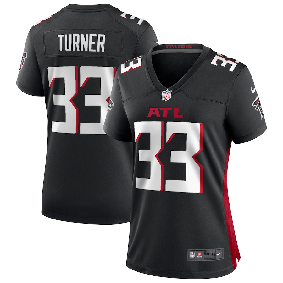 Women's Atlanta Falcons Michael Turner Nike Black Game Retired Player Jersey - Puhuasuan