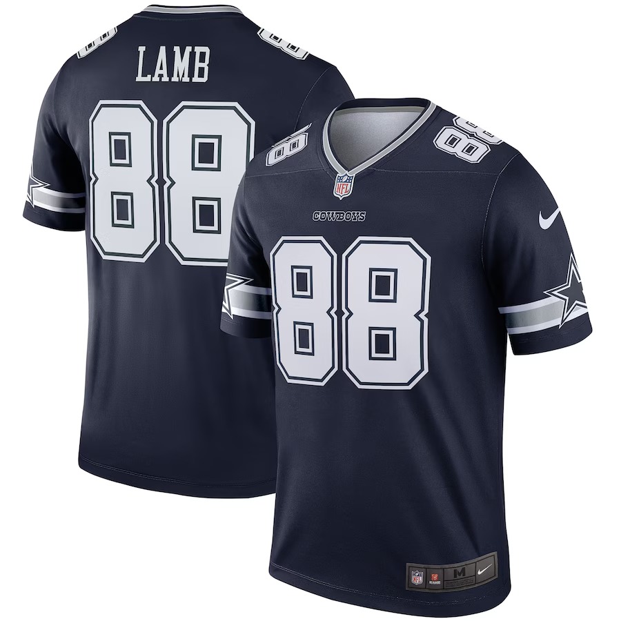 Men's Dallas Cowboys CeeDee Lamb Nike Navy Legend Jersey - Puhuasuan