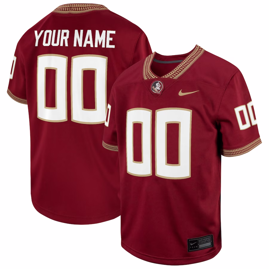 Florida State Seminoles Nike Youth Custom Replica Football Game Jersey �?Garnet - Puhuasuan