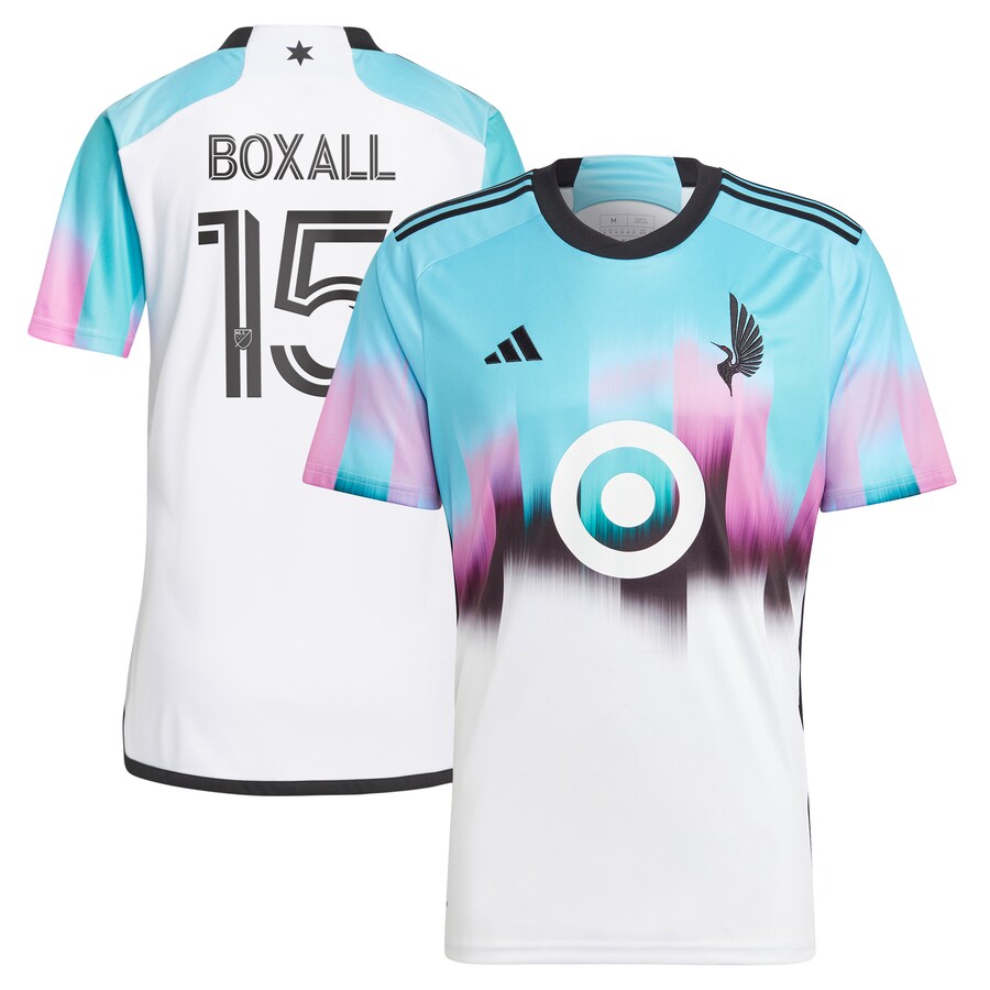 Men's Minnesota United FC Michael Boxall adidas White 2023 The Northern Lights Kit Replica Jersey - Puhuasuan
