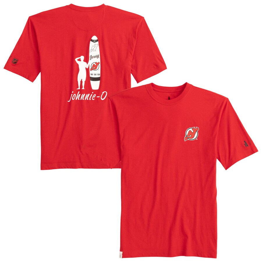 Men's New Jersey Devils johnnie-O Red Heathered Spencer T-Shirt - Puhuasuan