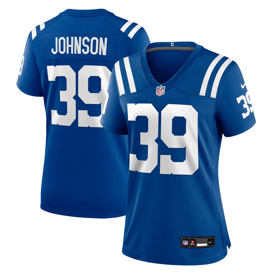 Women's Indianapolis Colts Alex Johnson Nike Royal Team Game Jersey - Puhuasuan