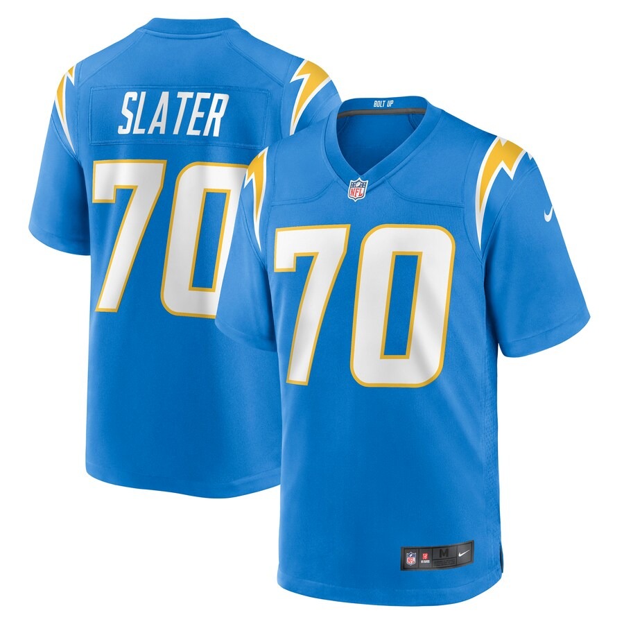 Men's Los Angeles Chargers Rashawn Slater Nike Powder Blue 2021 NFL Draft First Round Pick Game Jersey - Puhuasuan