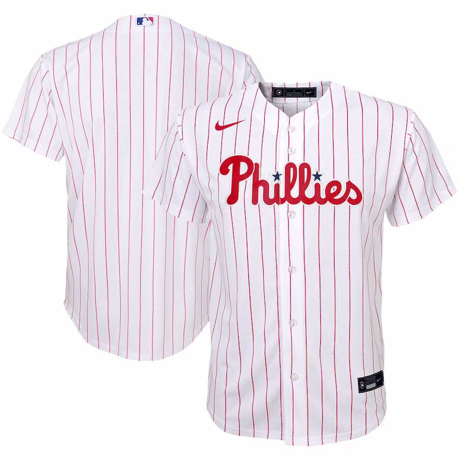 Youth Philadelphia Phillies Nike White Home Replica Team Jersey - Puhuasuan