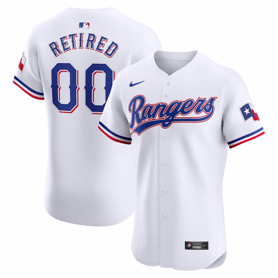 Men's Texas Rangers Nike White Home Elite Pick-A-Player Retired Roster Jersey - Puhuasuan