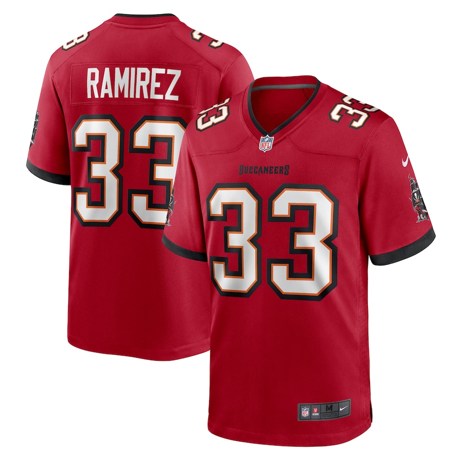 Men's Tampa Bay Buccaneers Jose Ramirez Nike Red Game Jersey - Puhuasuan