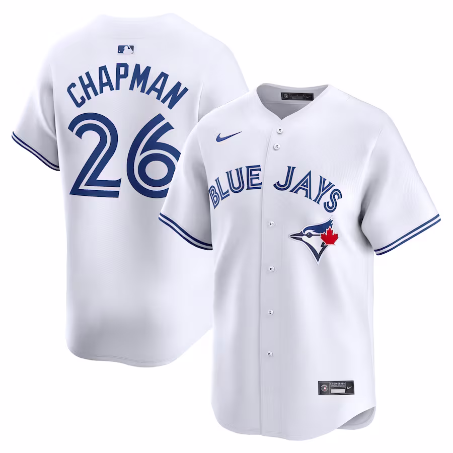 Men's Toronto Blue Jays Matt Chapman Nike White Home Limited Player Jersey - Puhuasuan