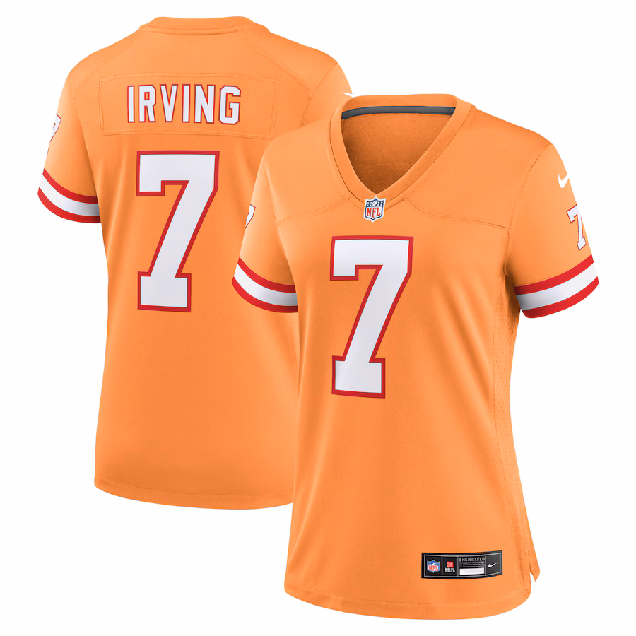Women's Tampa Bay Buccaneers Bucky Irving Nike Orange Alternate Game Jersey - Puhuasuan