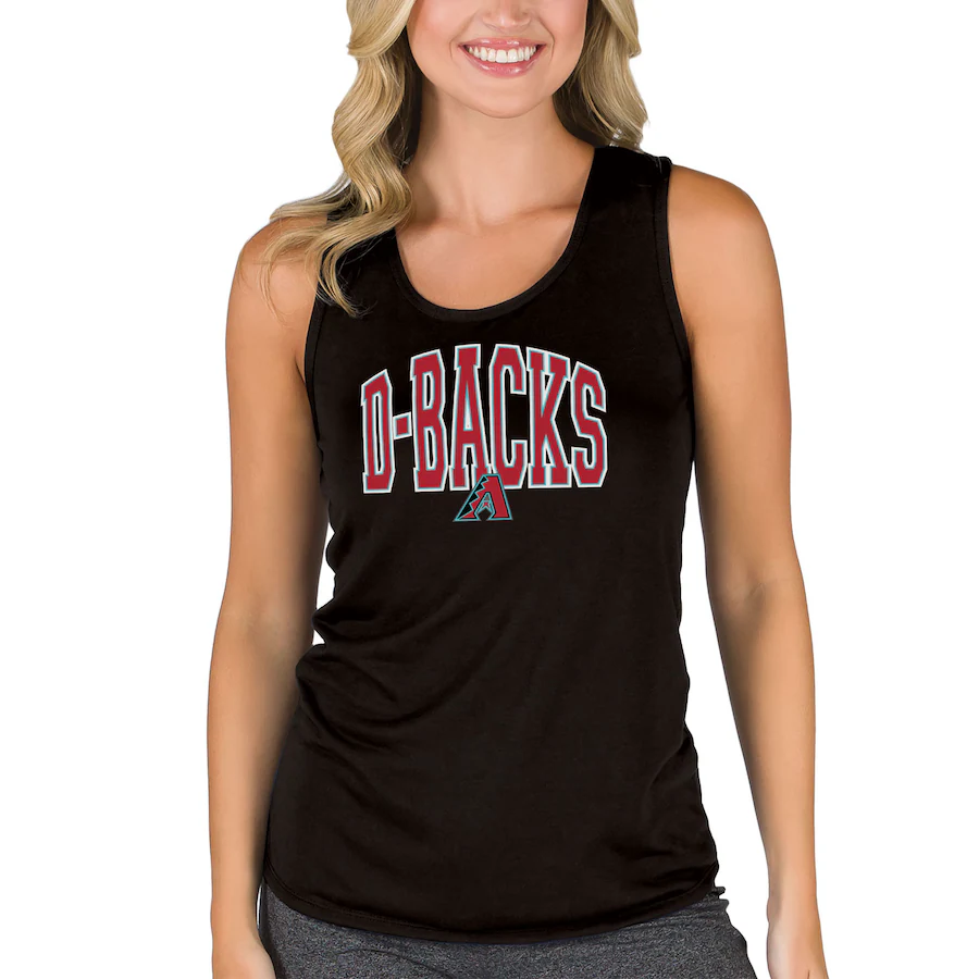 Women's Arizona Diamondbacks Concepts Sport Black Marathon Racerback Tank Top - Puhuasuan