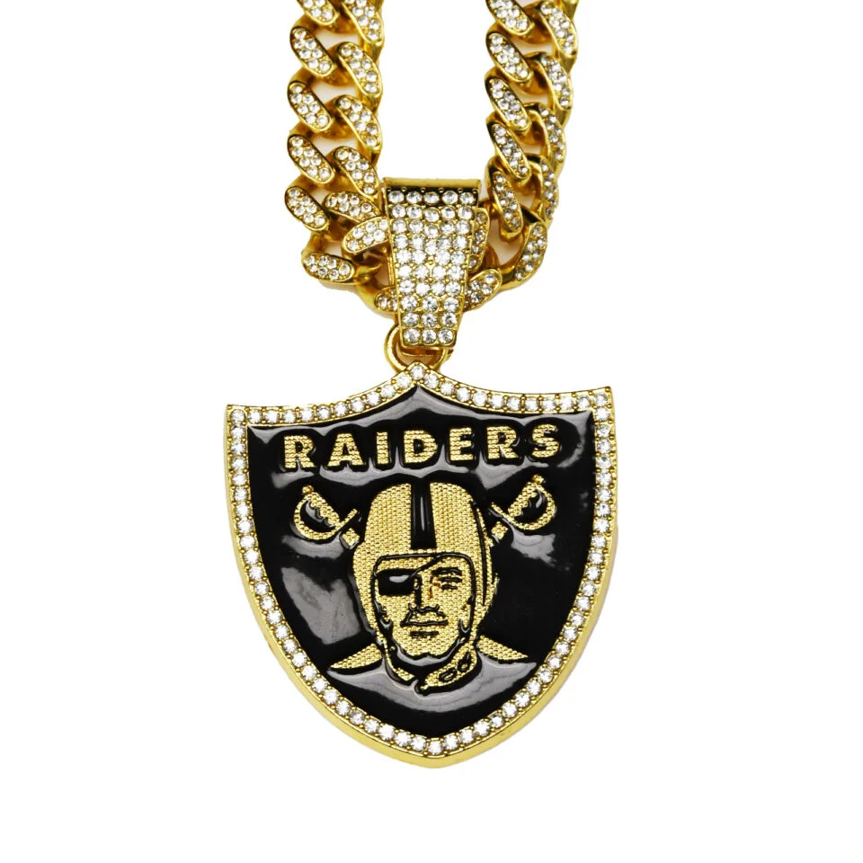 Las Vegas Raiders Football Necklace - Puhuasuan