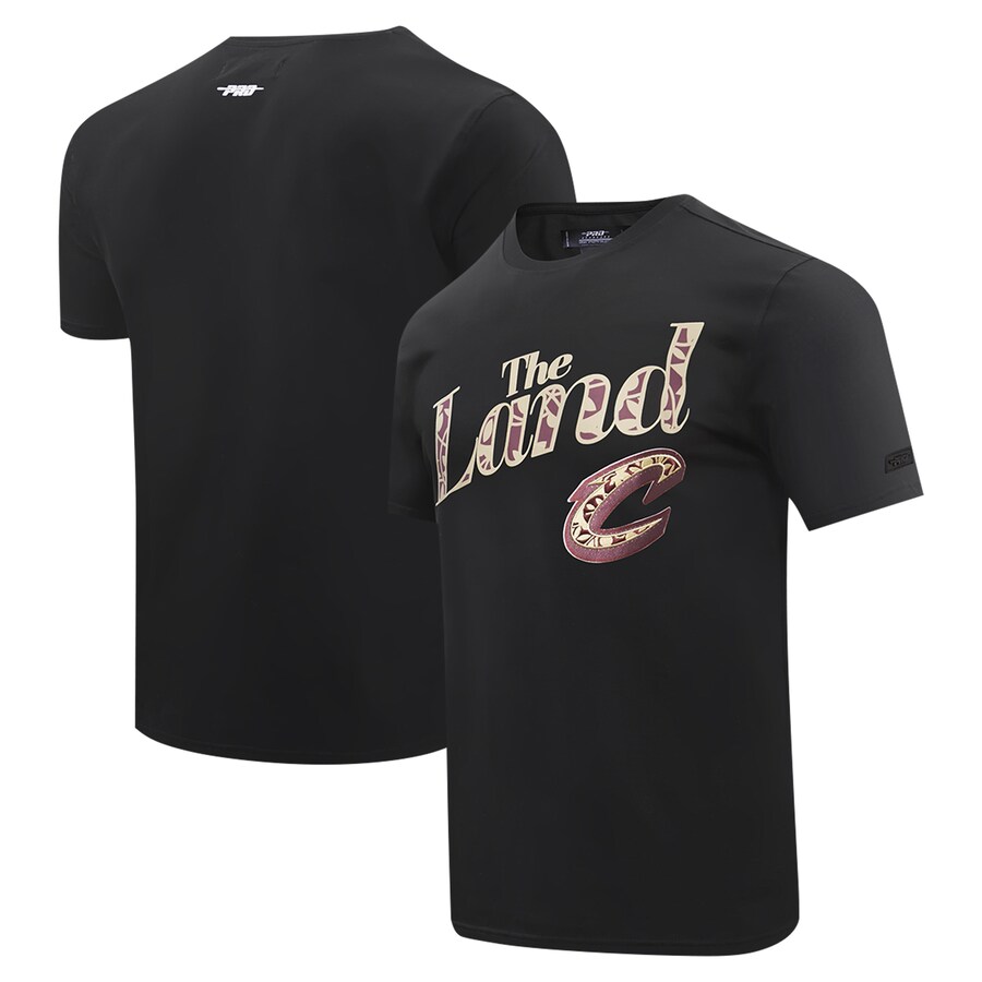 Men's Cleveland Cavaliers Pro Standard Black 2023 City Edition T-Shirt - Puhuasuan