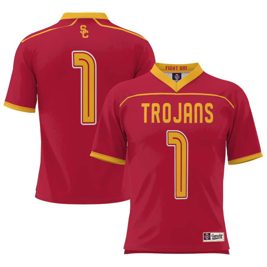 USC Trojans GameDay Greats #1 Lightweight Lacrosse Jersey - Cardinal - Puhuasuan