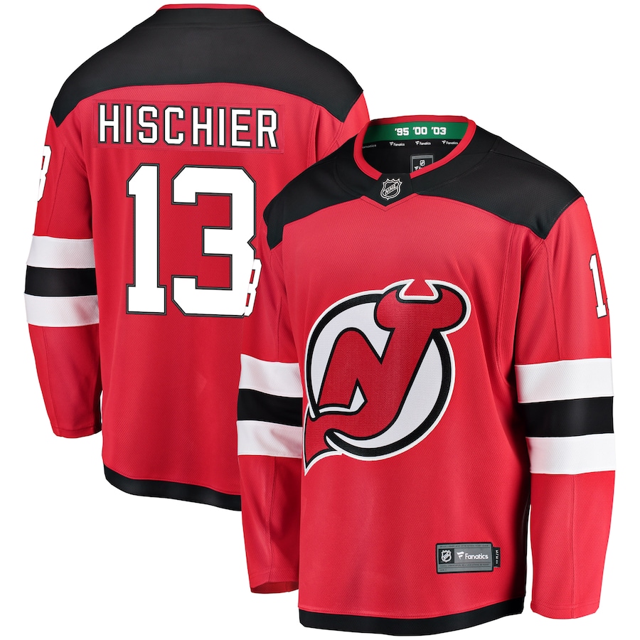 Youth New Jersey Devils Nico Hischier Fanatics Red Home Breakaway Player Jersey - Puhuasuan
