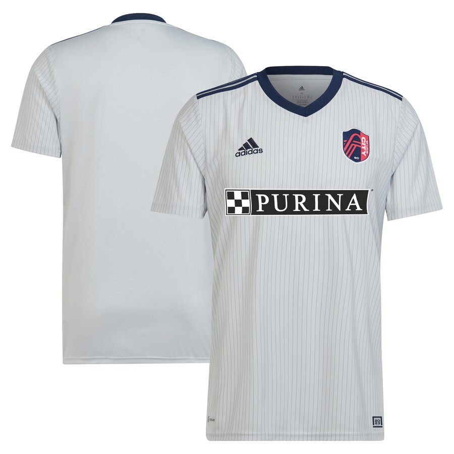 Men's St. Louis City SC adidas Gray 2023 The Spirit Kit Replica Jersey - Puhuasuan