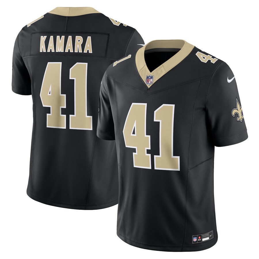 Men's New Orleans Saints Alvin Kamara Nike Black Vapor F.U.S.E. Limited Jersey - Puhuasuan