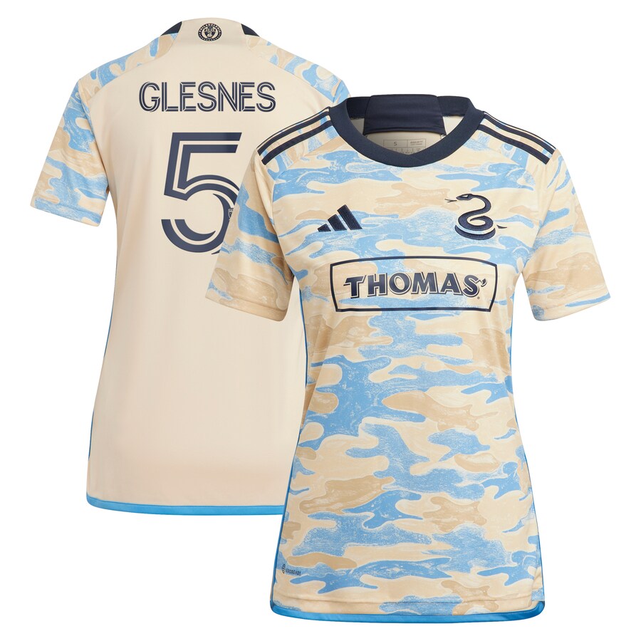 Women's Philadelphia Union Jakob Glesnes adidas Tan 2023 For Philly Replica Jersey - Puhuasuan