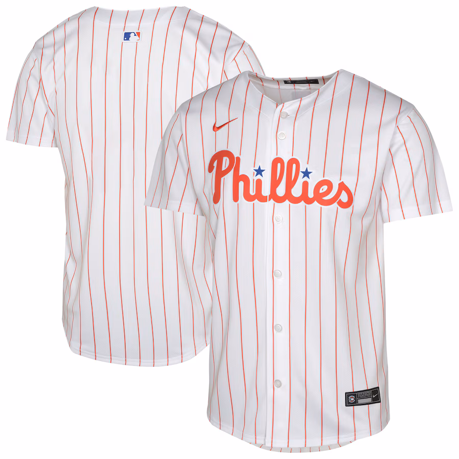 Youth Philadelphia Phillies Nike White Home Blank Limited Jersey - Puhuasuan