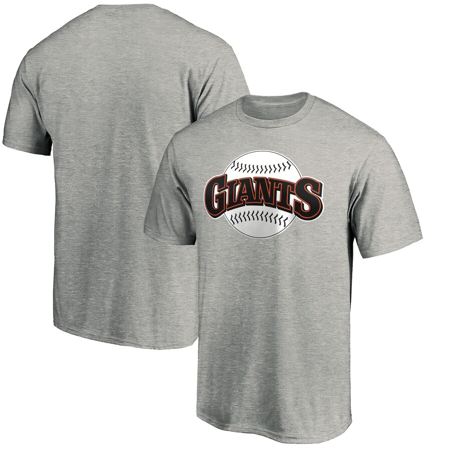 Men's San Francisco Giants Heathered Gray Cooperstown Collection Huntington Logo T-Shirt - Puhuasuan