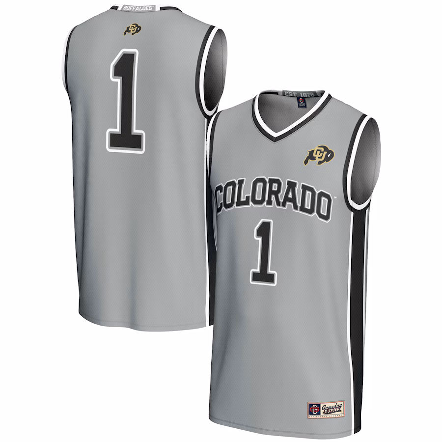GameDay Greats  Gray #1 Colorado Buffaloes Replica Lightweight Basketball Jersey - Puhuasuan