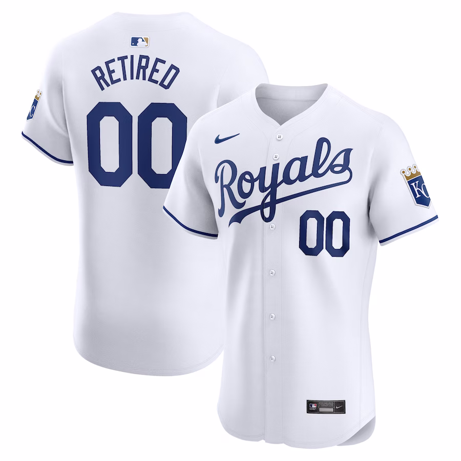 Men's Kansas City Royals Nike White Home Elite Pick-A-Player Retired Roster Jersey - Puhuasuan