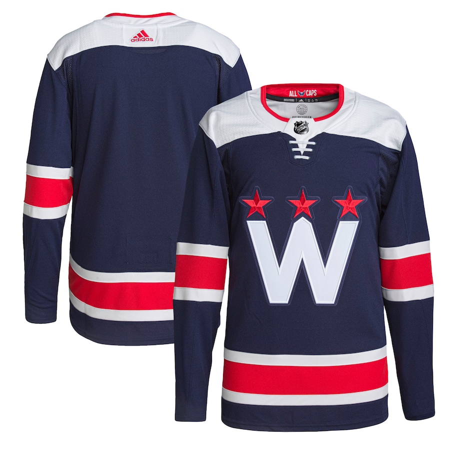 Men's Washington Capitals adidas Navy Alternate Authentic Jersey - Puhuasuan