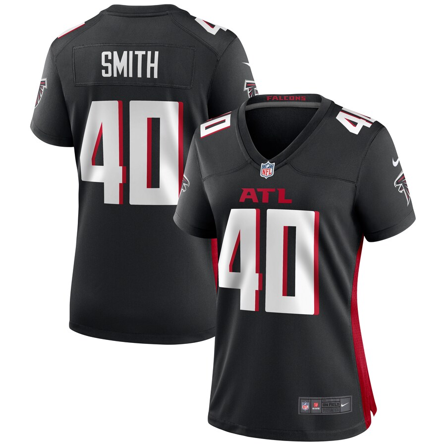 Women's Atlanta Falcons Keith Smith Nike Black Game Jersey - Puhuasuan