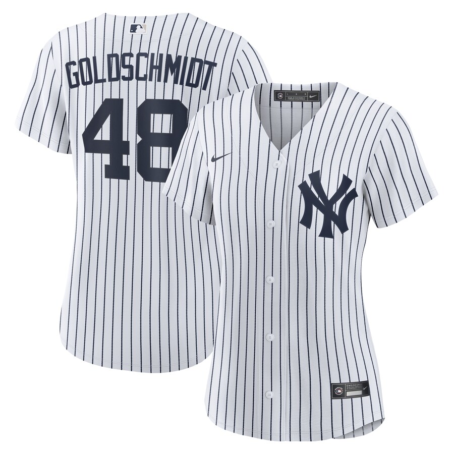 Women's New York Yankees Paul Goldschmidt Nike White Home Replica Jersey - Puhuasuan