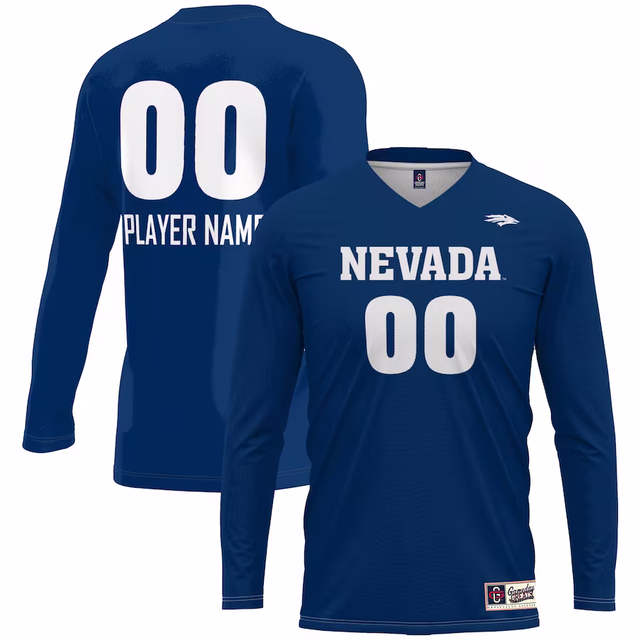 Nevada Wolf Pack GameDay Greats Unisex Pick-A-Player NIL Women's Volleyball Lightweight Jersey - Navy - Puhuasuan