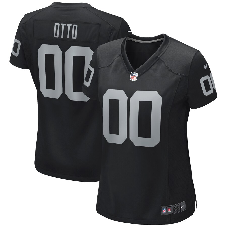 Women's Las Vegas Raiders Jim Otto Nike Black Game Retired Player Jersey - Puhuasuan
