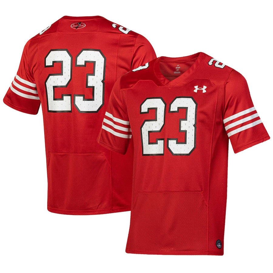 Men's Under Armour #23 Red Texas Tech Red Raiders Throwback Replica Jersey - Puhuasuan