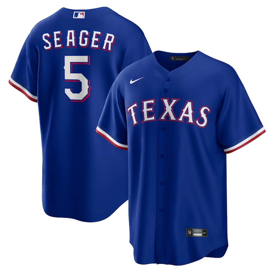 Men's Texas Rangers Corey Seager Nike Royal Alternate Replica Player Jersey - Puhuasuan