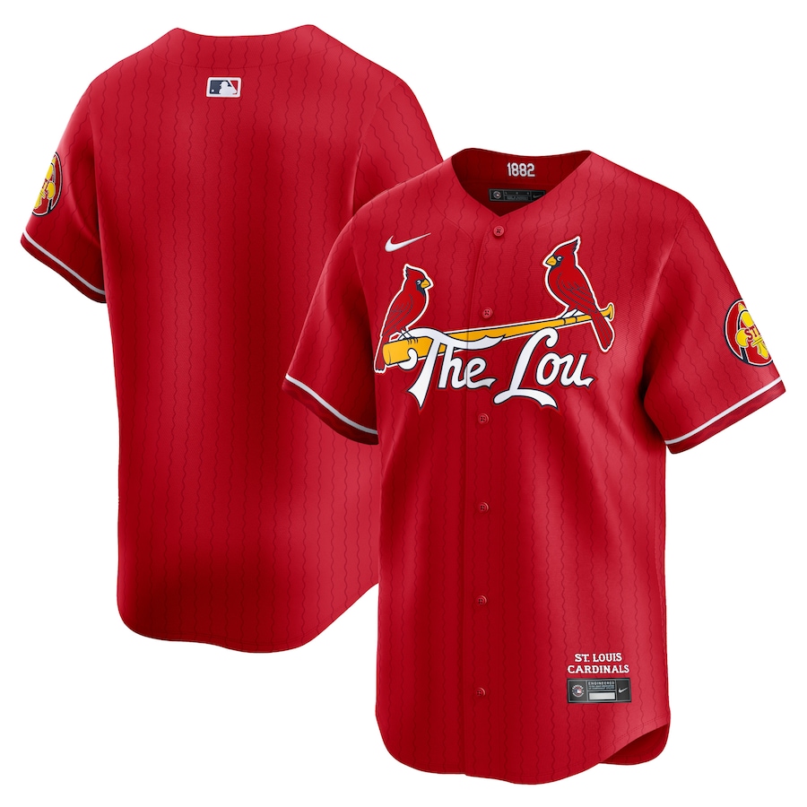 Men's St. Louis Cardinals  Nike Red 2024 City Connect Limited Jersey - Puhuasuan