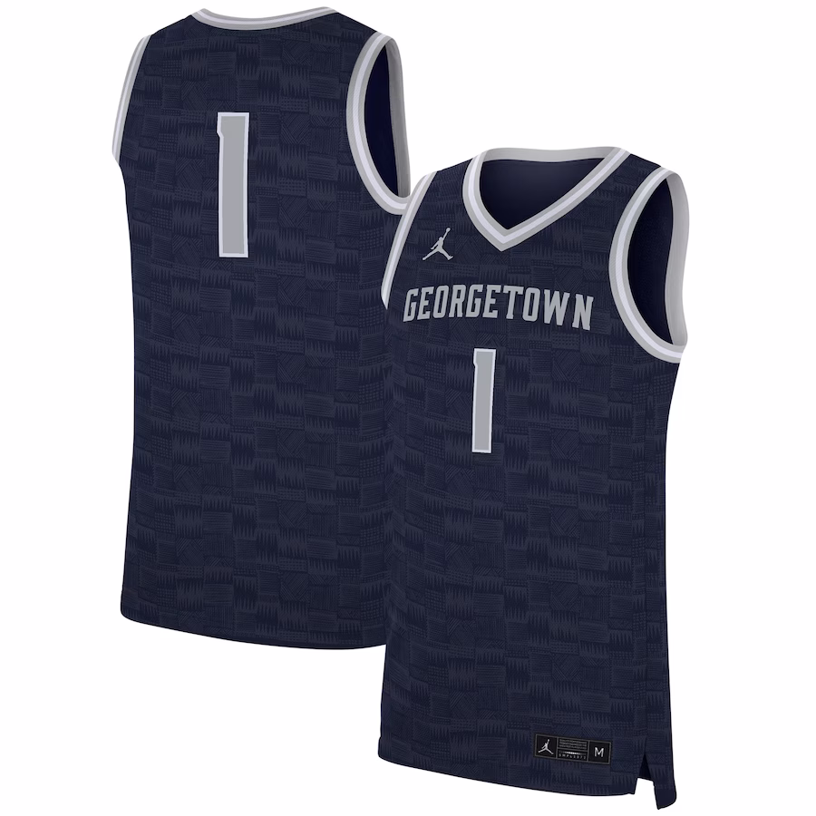 #1 Georgetown Hoyas Nike Replica Jersey - Navy - Puhuasuan