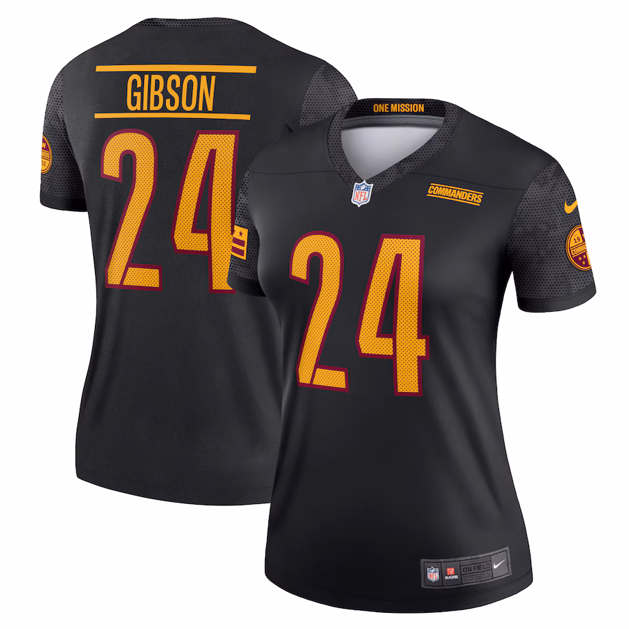 Women's Washington Commanders Antonio Gibson Nike Black Alternate Legend Player Performance Top - Puhuasuan