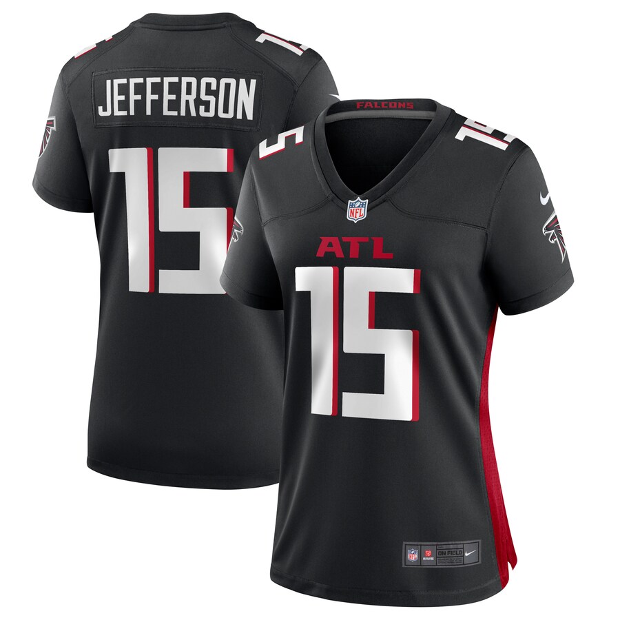 Women's Atlanta Falcons Van Jefferson Nike  Black  Game Jersey - Puhuasuan