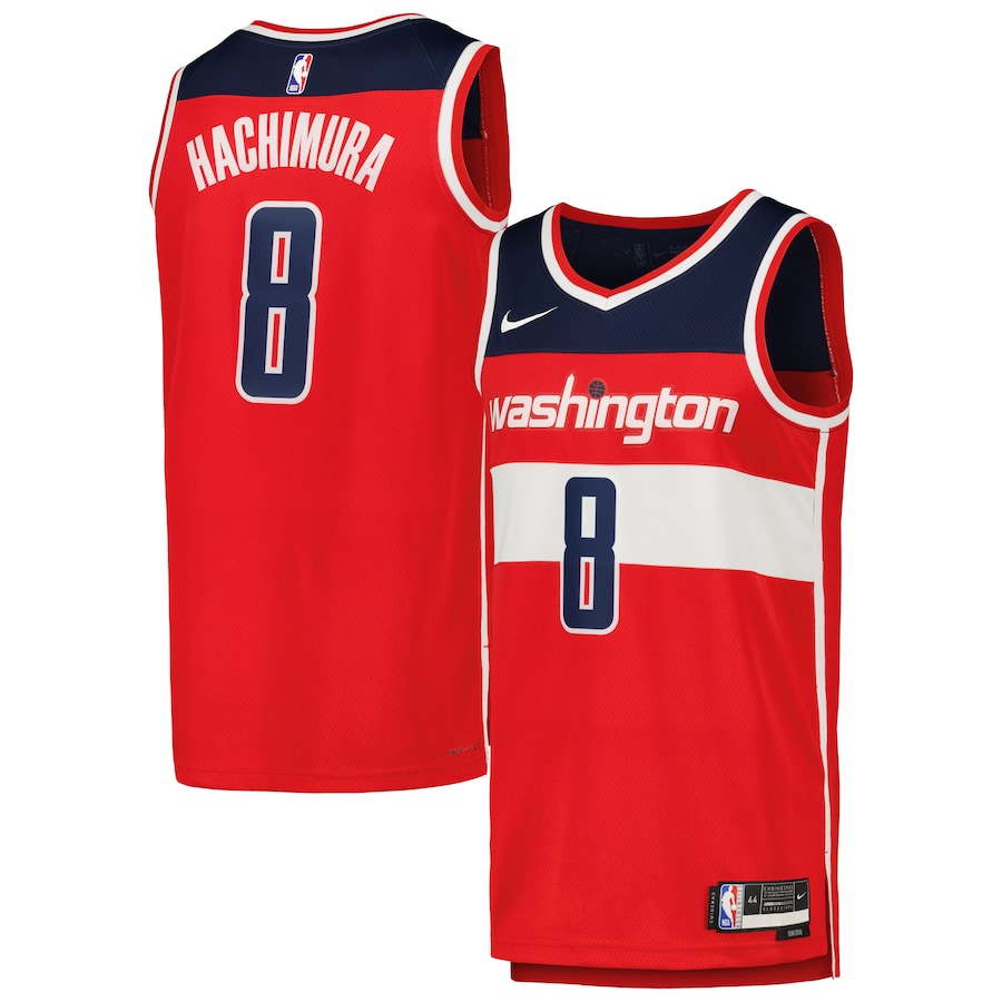 Men's Washington Wizards Rui Hachimura Nike Red Swingman Jersey - Puhuasuan