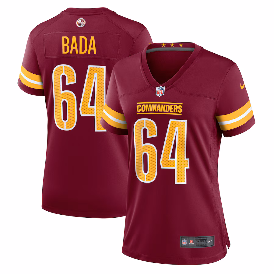 Women's Washington Commanders David Bada Nike  Burgundy  Game Jersey - Puhuasuan