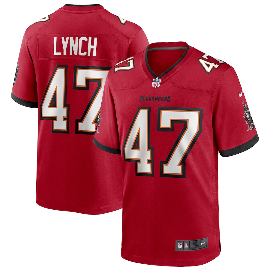 Men's Tampa Bay Buccaneers John Lynch Nike Red Game Retired Player Jersey - Puhuasuan