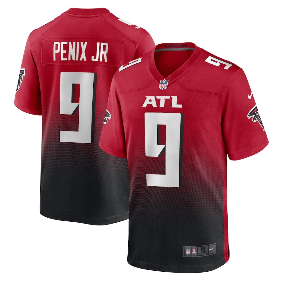 Men's Atlanta Falcons Michael Penix Jr. Nike  Red Alternate Game Jersey - Puhuasuan