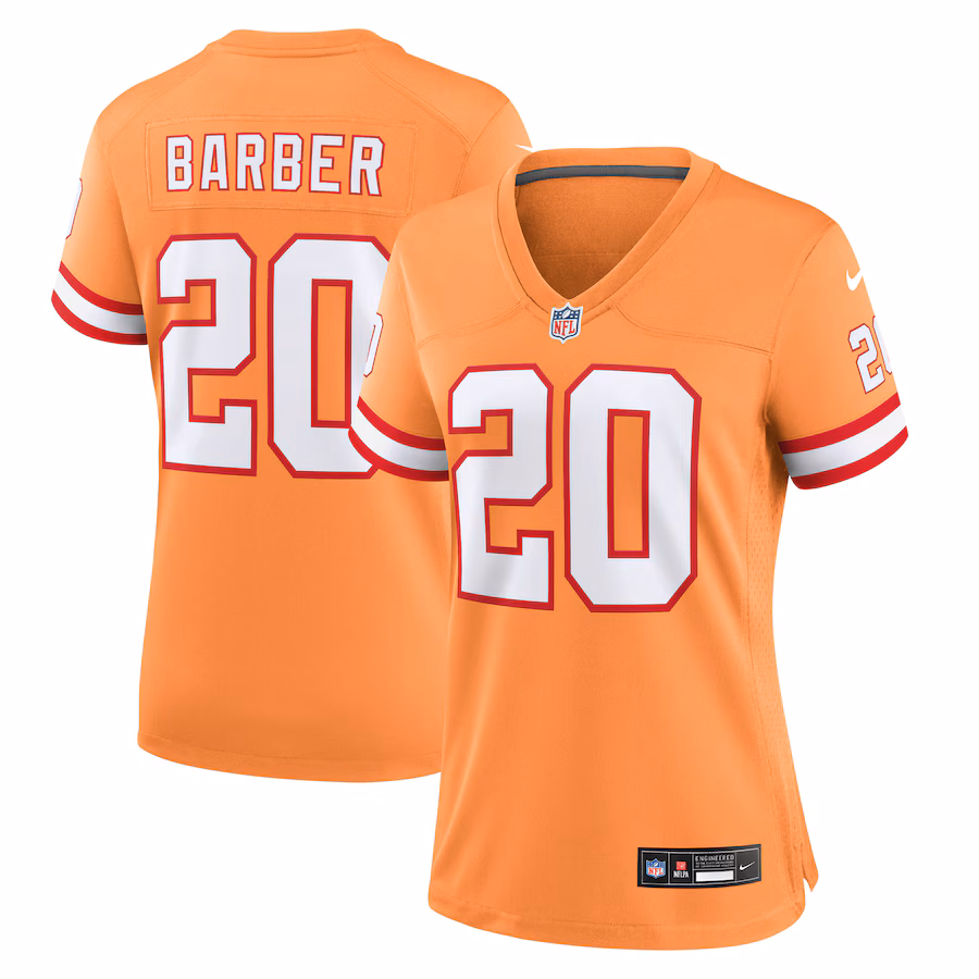 Women's Tampa Bay Buccaneers Ronde Barber Nike Orange Throwback Game Jersey - Puhuasuan