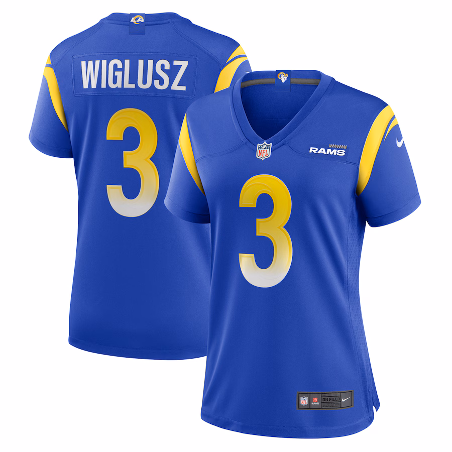 Women's Los Angeles Rams Sam Wiglusz Nike  Royal Game Jersey - Puhuasuan