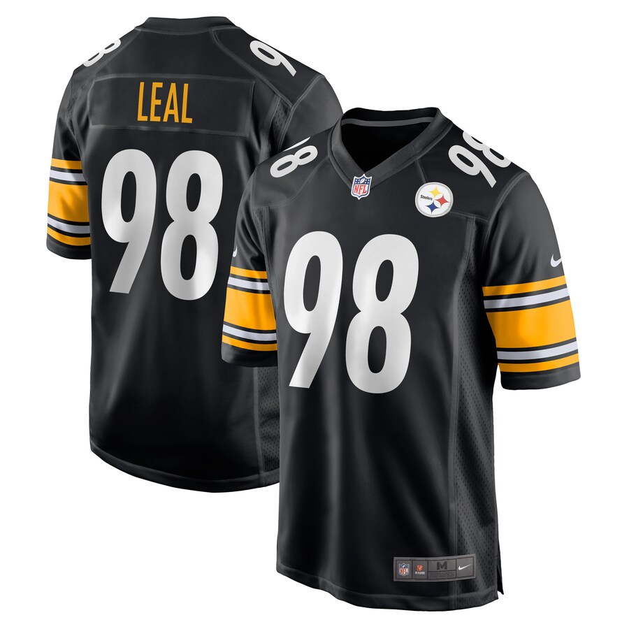 Men's Pittsburgh Steelers DeMarvin Leal Nike Black Game Player Jersey - Puhuasuan