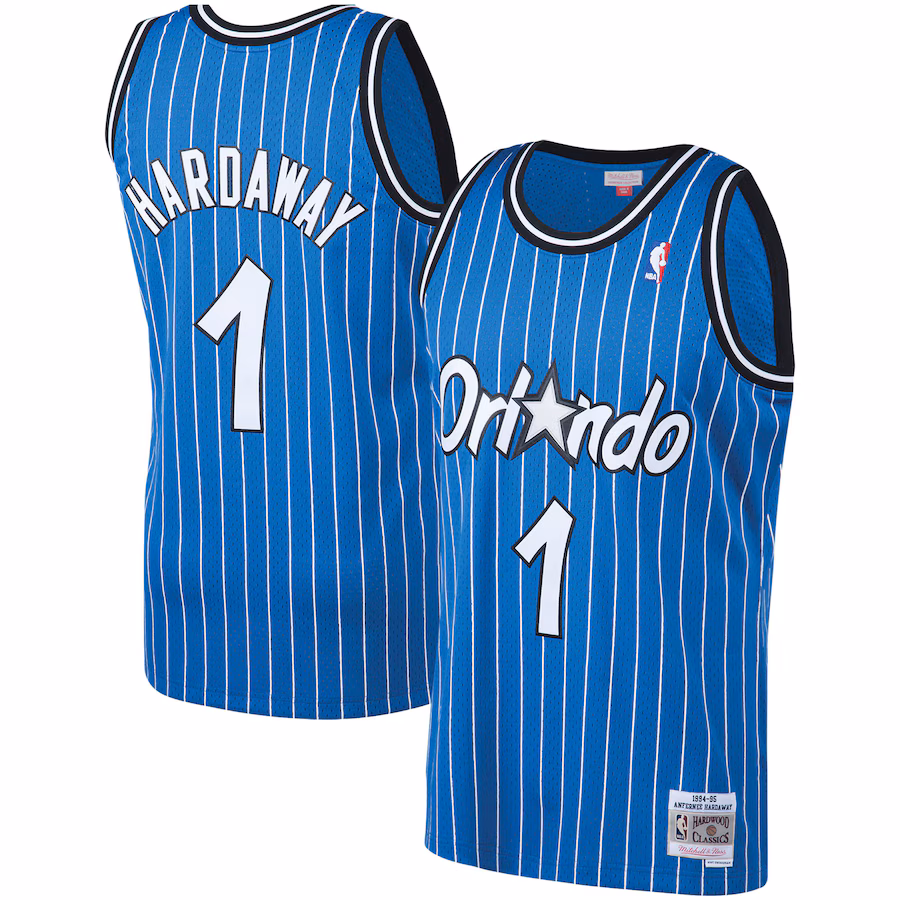 Men's Orlando Magic Penny Hardaway Mitchell & Ness Blue 1994/95 Big & Tall Hardwood Classics Swingman Jersey - Puhuasuan
